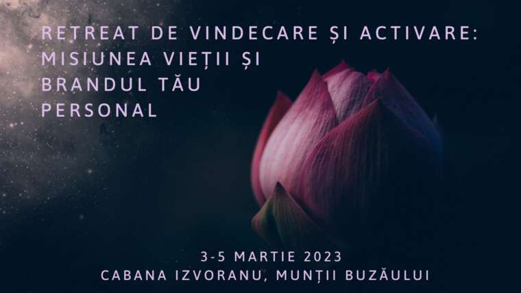 Retreat de vindecare și activare: misiunea vieții și brandul tău personal